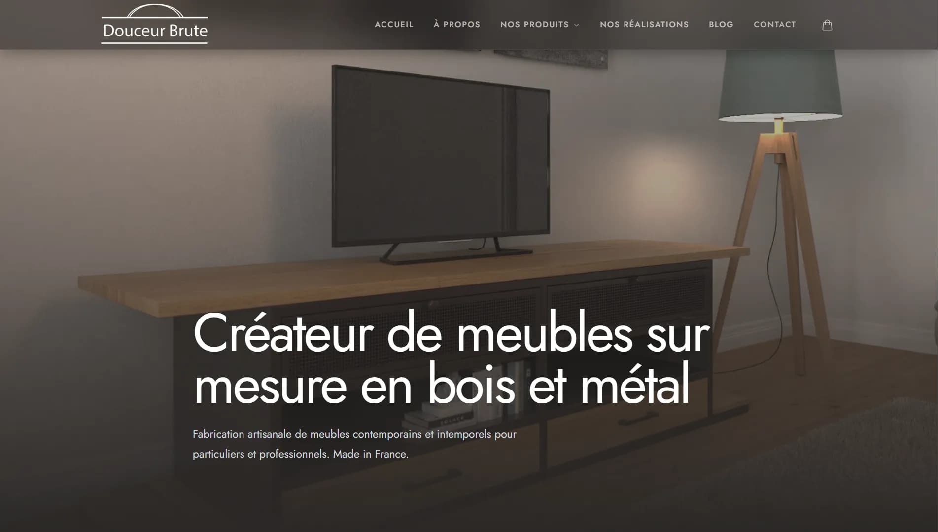 Aperçu du site Douceur Brute